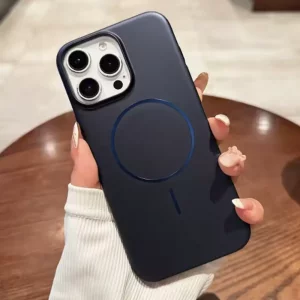 قاب متالیک MagSafe پشت سخت - رنگ سرمه ای