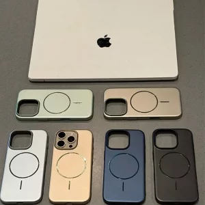 قاب متالیک MagSafe پشت سخت - رنگ نقره ای