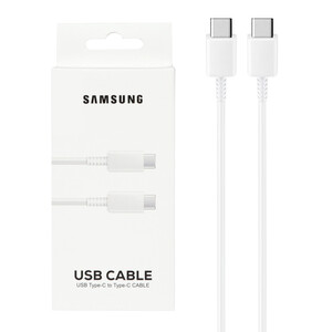 کابل شارژ SAMSUNG Type-C to Type-C مدل S23  PD - سفید - DST (گارانتی شش ماهه) - درجه یک