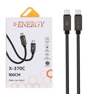 کابل شارژ فست و X-Energy Type-C To Type-C PD مدل X-370 C 240W - مشکی (گارانتی IPM)