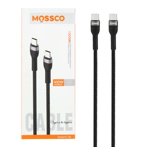 کابل شارژ PD و فست Mossco Type-C To Type-C مدل IC-08 100W - مشکی