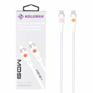 کابل شارژ فست Koluman Type-C to Type-C مدل KD-04 60W - سفید (گارانتی یکساله PMC)