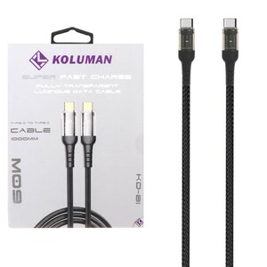 کابل شارژ فست Koluman Type-C to Type-C مدل KD-81 60W - مشکی (گارانتی یکساله PMC)