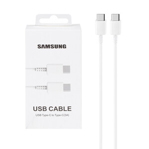 کابل شارژ SAMSUNG Type-C to Type-C مدل A55 ORG - سفید - DST (گارانتی شش ماهه)