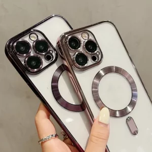 قاب اورجینال Magsafe الکترواستاتیک لنز گلس دار