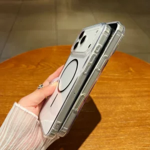 قاب اورجینال Magnetic دور ژله ای Magsafe - مگسیف رنگ مشکی