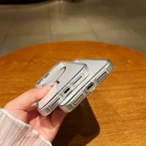 قاب اورجینال Magnetic دور ژله ای Magsafe - مگسیف رنگ مشکی