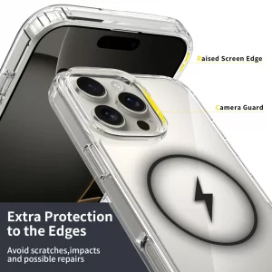 قاب اورجینال Magnetic دور ژله ای Magsafe - مگسیف رنگ مشکی