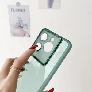 قاب شفاف محافظ لنز گلس دار Metal