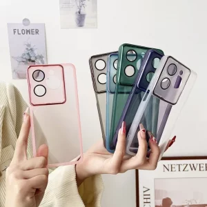 قاب شفاف محافظ لنز گلس دار Metal