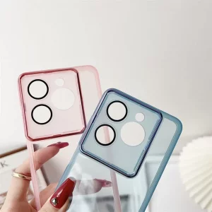 قاب شفاف محافظ لنز گلس دار Metal