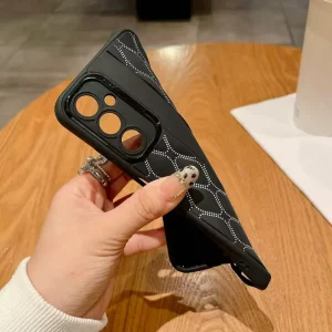 قاب پافر لوزی محافظ لنز دار - رنگ مشکی