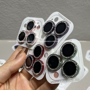 محافظ لنز رینگی اورجینال نگین دار آیفون iphone