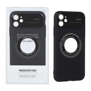 قاب اورجینال Kathy Tech محافظ لنز شیشه ای Magsafe کلاسیک Apple iPhone 11 - مشکی (پک دار)