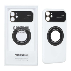 قاب اورجینال Kathy Tech محافظ لنز شیشه ای Magsafe کلاسیک Apple iPhone 11 - سفید (پک دار)