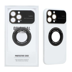 قاب اورجینال Kathy Tech محافظ لنز شیشه ای Magsafe کلاسیک Apple iPhone 13 Pro Max - سفید (پک دار)