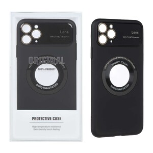 قاب اورجینال Kathy Tech محافظ لنز شیشه ای Magsafe کلاسیک Apple iPhone 11 Pro Max - مشکی (پک دار)