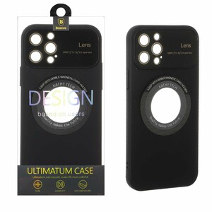 قاب اورجینال Kathy Tech محافظ لنز شیشه ای Magsafe کلاسیک Apple iPhone 12 Pro - مشکی (پک دار)