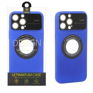 قاب اورجینال Kathy Tech محافظ لنز شیشه ای Magsafe کلاسیک Apple iPhone 13 Pro Max - آبی کاربنی (پک دار)
