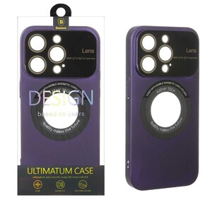 قاب اورجینال Kathy Tech محافظ لنز شیشه ای Magsafe کلاسیک Apple iPhone 14 Pro - بنفش (پک دار)