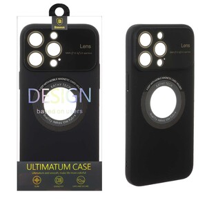 قاب اورجینال Kathy Tech محافظ لنز شیشه ای Magsafe کلاسیک Apple iPhone 14 Pro Max - مشکی (پک دار)