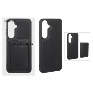 قاب اورجینال HDD چرمی Magsafe با ست جاکارتی مگنتی Samsung Galaxy S24 FE - مشکی (پک دار) - MPS