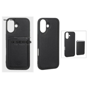 قاب اورجینال HDD چرمی Magsafe با ست جاکارتی مگنتی Apple iPhone 17 - مشکی (پک دار) - MPS