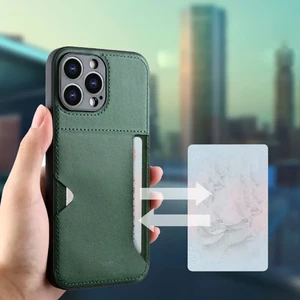 قاب جیر دوخت دار جاکارتی محافظ لنزدار Xiaomi Poco X3 / Poco X3 Pro / Poco X3 NFC - قهوه ای