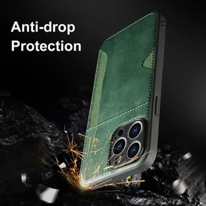 قاب جیر دوخت دار جاکارتی محافظ لنزدار Xiaomi Redmi Note 9S / Redmi Note 9 Pro / Redmi Note 9 Pro Max - قهوه ای