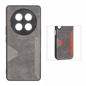 قاب جیر دوخت دار جاکارتی محافظ لنزدار Honor X9c - خاکستری