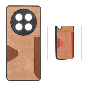 قاب جیر دوخت دار جاکارتی محافظ لنزدار Honor X9c - قهوه ای