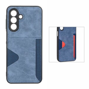 قاب جیر دوخت دار جاکارتی محافظ لنزدار Samsung Galaxy A26 - سرمه ای