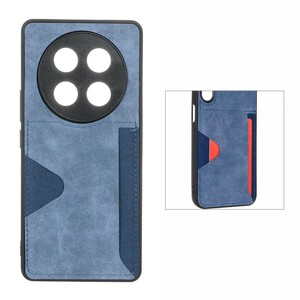 قاب جیر دوخت دار جاکارتی محافظ لنزدار Honor X9c - سرمه ای