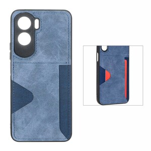 قاب جیر دوخت دار جاکارتی محافظ لنزدار Honor 90 Lite - سرمه ای