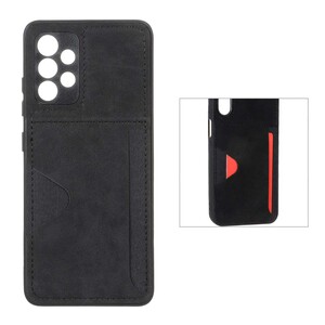 قاب جیر دوخت دار جاکارتی محافظ لنزدار Samsung Galaxy A32 4G - مشکی