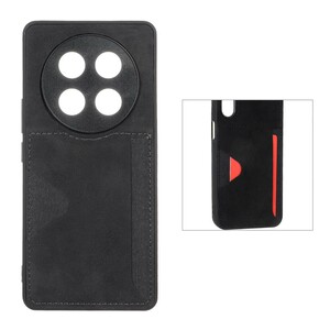 قاب جیر دوخت دار جاکارتی محافظ لنزدار Honor X9c - مشکی