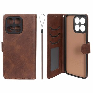 کیف موبایل مگنتی درجه یک داخل خز MNC Plus مدل Honor X8a - قهوه ای