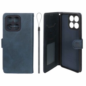 کیف موبایل مگنتی درجه یک داخل خز MNC Plus مدل Honor X8a - سرمه ای