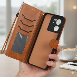 کیف موبایل مگنتی درجه یک داخل خز MNC Plus مدل Honor X6a - خاکستری