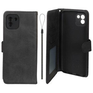 کیف موبایل مگنتی درجه یک داخل خز MNC Plus مدل Samsung Galaxy A03 - مشکی