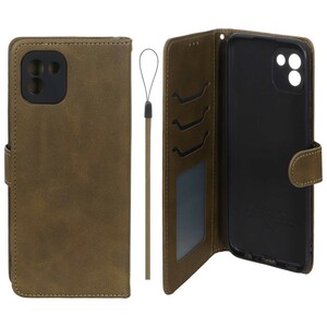 کیف موبایل مگنتی درجه یک داخل خز MNC Plus مدل Samsung Galaxy A03 - سبز زیتونی