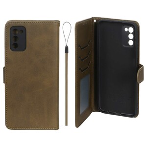 کیف موبایل مگنتی درجه یک داخل خز MNC Plus مدل Samsung Galaxy A03s / A02s - سبز زیتونی