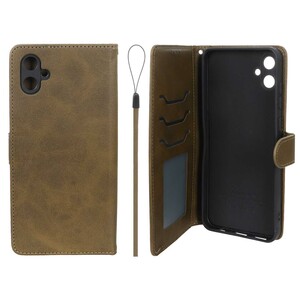 کیف موبایل مگنتی درجه یک داخل خز MNC Plus مدل Samsung Galaxy A05 - سبز زیتونی