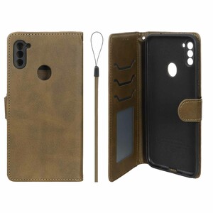 کیف موبایل مگنتی درجه یک داخل خز MNC Plus مدل Samsung Galaxy A11 / M11 - سبز زیتونی