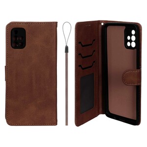 کیف موبایل مگنتی درجه یک داخل خز MNC Plus مدل Samsung Galaxy A51 / M40s - قهوه ای