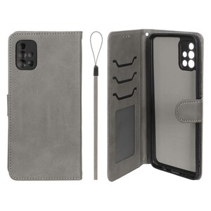 کیف موبایل مگنتی درجه یک داخل خز MNC Plus مدل Samsung Galaxy A51 / M40s - خاکستری