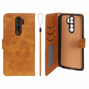 کیف موبایل مگنتی درجه یک داخل خز MNC Plus مدل Xiaomi Redmi Note 8 Pro - عسلی
