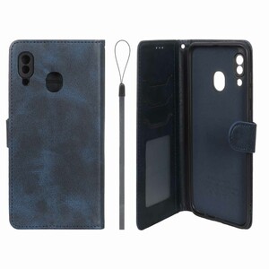 کیف موبایل مگنتی درجه یک داخل خز MNC Plus مدل Samsung Galaxy A30 / A20 - سرمه ای