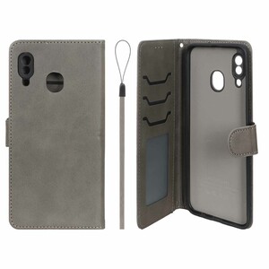 کیف موبایل مگنتی درجه یک داخل خز MNC Plus مدل Samsung Galaxy A30 / A20 - خاکستری