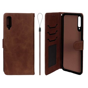 کیف موبایل مگنتی درجه یک داخل خز MNC Plus مدل Samsung Galaxy A70 / A70s - قهوه ای